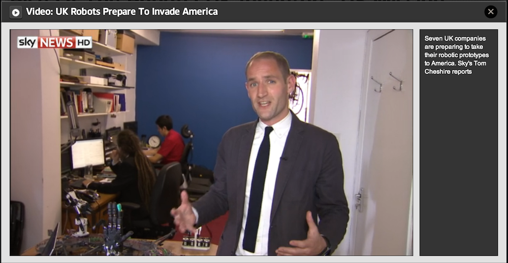 Tom Cheshire reporting for Sky News